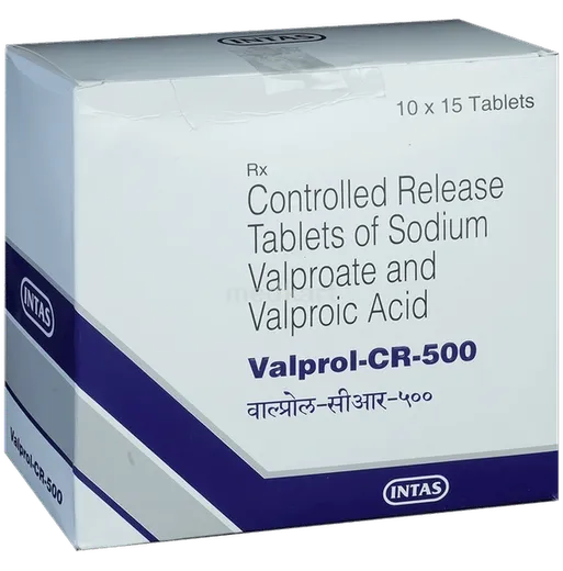valprol cr 500mg tablet 15's